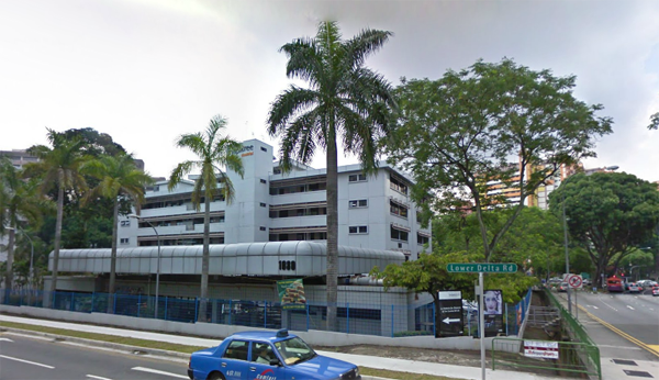 The 1092 Lower Delta Road building where the Storeroomrack.com unit is located, seen from the road